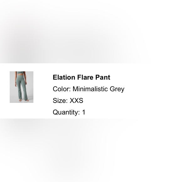 Athleta Elation Flare Pant Tights XXS minimalist grey green - Picture 7 of 7